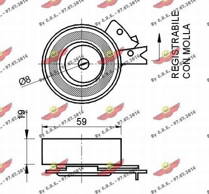 Autokit 03.376 - Rullo tenditore, Cinghia dentata autozon.pro