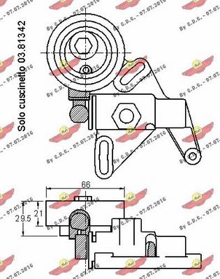 Autokit 03.295 - Rullo tenditore, Cinghia dentata autozon.pro