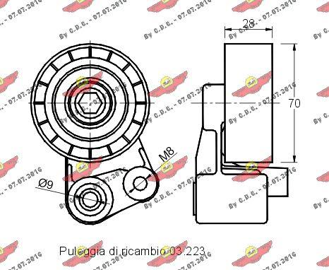 Autokit 03.298 - Tendicinghia, Cinghia Poly-V autozon.pro