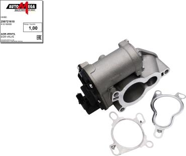 Automega 250721610 - Valvola ricircolo gas scarico-EGR autozon.pro