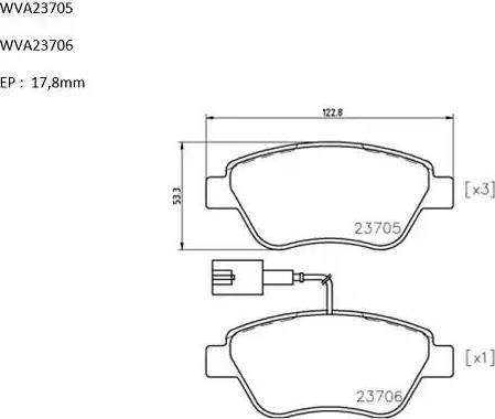 Automotor France ABP3235 - Kit pastiglie freno, Freno a disco autozon.pro