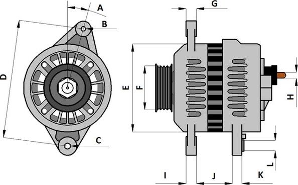 Autoteam AMI280A - Alternatore autozon.pro