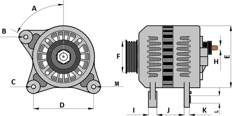 Autoteam AVA081 - Alternatore autozon.pro