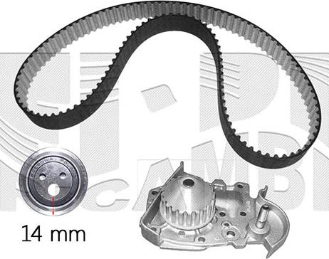 Autoteam KATW1663B - Pompa acqua + Kit cinghie dentate autozon.pro