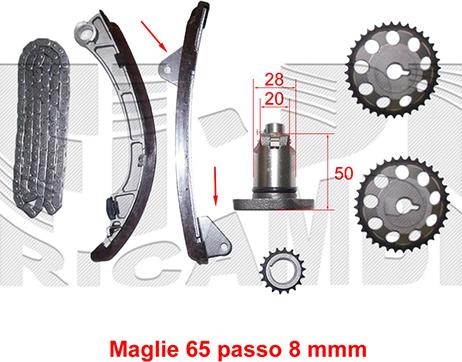 Autoteam KCA023 - Kit catena distribuzione autozon.pro