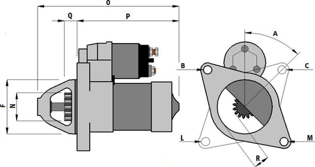 Autoteam SHI616A - Motorino d'avviamento autozon.pro