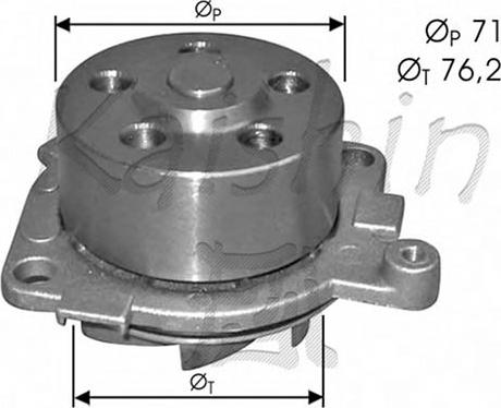 Autoteam WPA405 - Pompa acqua autozon.pro