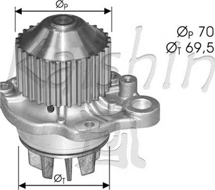 Autoteam WPA392 - Pompa acqua autozon.pro