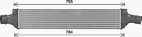 Ava Quality Cooling AI4434 - Intercooler autozon.pro