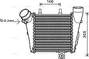 Ava Quality Cooling AI 4323 - Intercooler autozon.pro