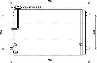 Ava Quality Cooling AI5368D - Condensatore, Climatizzatore autozon.pro