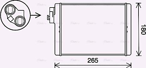 Ava Quality Cooling AI6408 - Scambiatore calore, Riscaldamento abitacolo autozon.pro