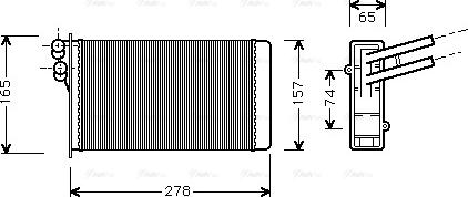 Ava Quality Cooling AI 6097 - Scambiatore calore, Riscaldamento abitacolo autozon.pro