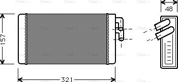 Ava Quality Cooling AI 6052 - Scambiatore calore, Riscaldamento abitacolo autozon.pro