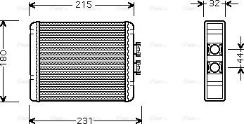 Ava Quality Cooling AI 6198 - Scambiatore calore, Riscaldamento abitacolo autozon.pro