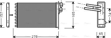 Ava Quality Cooling AI 6156 - Scambiatore calore, Riscaldamento abitacolo autozon.pro