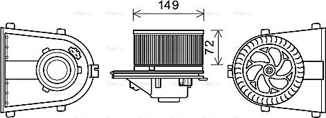 Ava Quality Cooling AI8378 - Ventilatore abitacolo autozon.pro