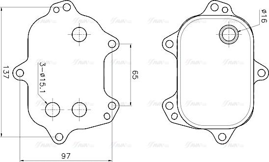 Ava Quality Cooling AI3456 - Radiatore olio, Olio motore autozon.pro