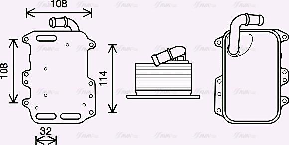 Ava Quality Cooling AI3405 - Radiatore olio, Olio motore autozon.pro