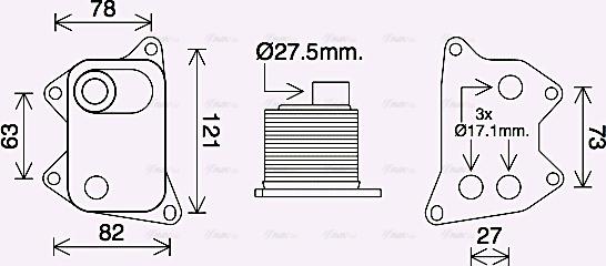 Ava Quality Cooling AI3420 - Radiatore olio, Olio motore autozon.pro