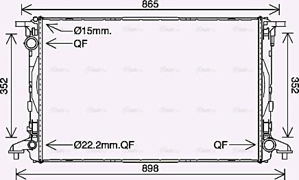 Ava Quality Cooling AI2412 - Radiatore, Raffreddamento motore autozon.pro