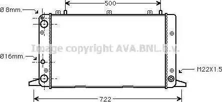 Ava Quality Cooling AI 2047 - Radiatore, Raffreddamento motore autozon.pro