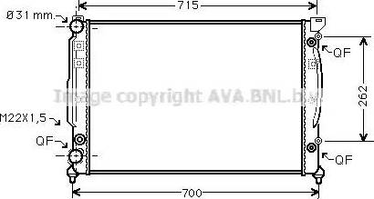 Ava Quality Cooling AI 2109 - Radiatore, Raffreddamento motore autozon.pro