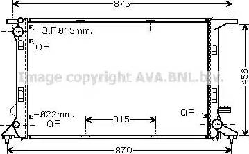 Ava Quality Cooling AI 2290 - Radiatore, Raffreddamento motore autozon.pro