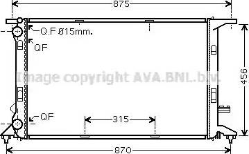 Ava Quality Cooling AI 2292 - Radiatore, Raffreddamento motore autozon.pro