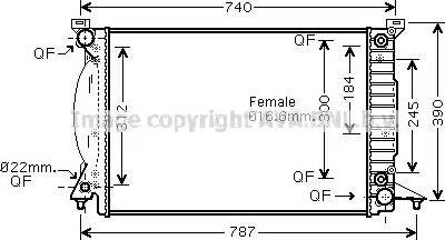 Ava Quality Cooling AI 2244 - Radiatore, Raffreddamento motore autozon.pro