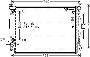 Ava Quality Cooling AI 2246 - Radiatore, Raffreddamento motore autozon.pro