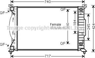 Ava Quality Cooling AI 2241 - Radiatore, Raffreddamento motore autozon.pro