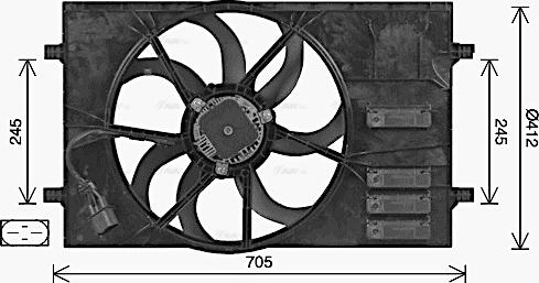 Ava Quality Cooling AI7524 - Ventola, Raffreddamento motore autozon.pro