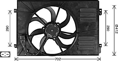 Ava Quality Cooling AI7523 - Ventola, Raffreddamento motore autozon.pro