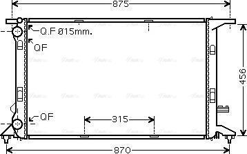 Ava Quality Cooling AIA2292 - Radiatore, Raffreddamento motore autozon.pro