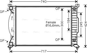 Ava Quality Cooling AIA2241 - Radiatore, Raffreddamento motore autozon.pro