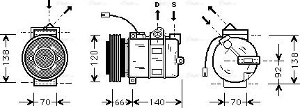 Ava Quality Cooling AI K150 - Compressore, Climatizzatore autozon.pro