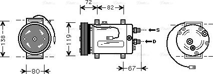 Ava Quality Cooling AIAK177 - Compressore, Climatizzatore autozon.pro