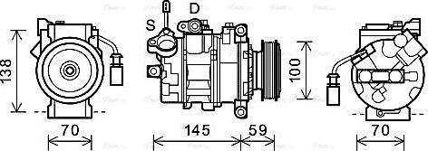 Ava Quality Cooling AIAK342 - Compressore, Climatizzatore autozon.pro