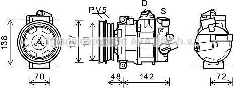 Ava Quality Cooling AIK359 - Compressore, Climatizzatore autozon.pro