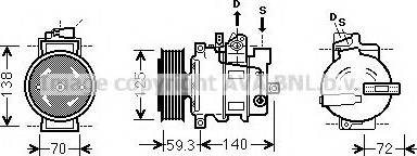 Ava Quality Cooling AIAK313 - Compressore, Climatizzatore autozon.pro