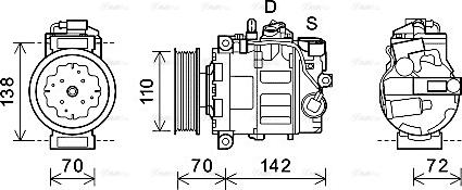 Ava Quality Cooling AIAK381 - Compressore, Climatizzatore autozon.pro