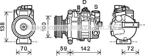 Ava Quality Cooling AIAK338 - Compressore, Climatizzatore autozon.pro