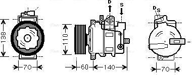 Ava Quality Cooling AIAK266 - Compressore, Climatizzatore autozon.pro