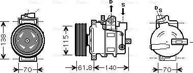 Ava Quality Cooling AIAK263 - Compressore, Climatizzatore autozon.pro