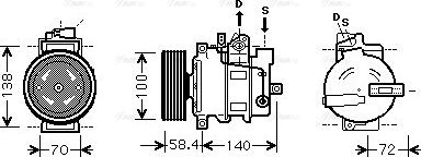 Ava Quality Cooling AI K262 - Compressore, Climatizzatore autozon.pro