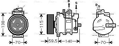 Ava Quality Cooling AIAK284 - Compressore, Climatizzatore autozon.pro