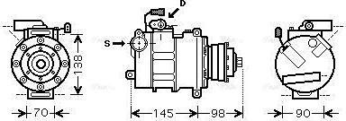 Ava Quality Cooling AIAK280 - Compressore, Climatizzatore autozon.pro