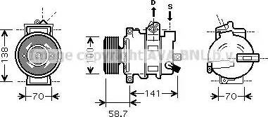 Ava Quality Cooling AIAK287 - Compressore, Climatizzatore autozon.pro