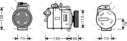 Ava Quality Cooling AIAK226 - Compressore, Climatizzatore autozon.pro